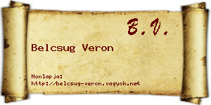 Belcsug Veron névjegykártya